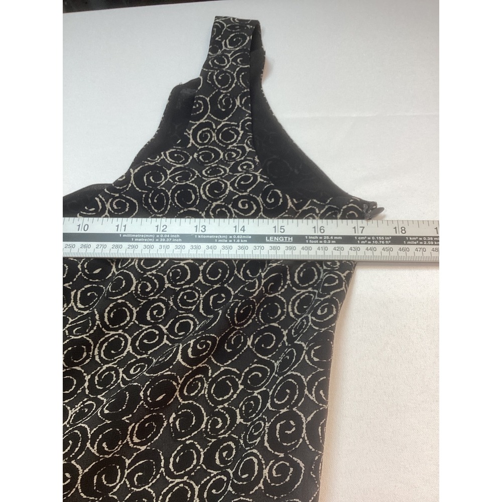 Armani Exchange Womens Dress Size 8 Brown Swirl Print Sleeveless V-Neck Maxi - Picture 8 of 10